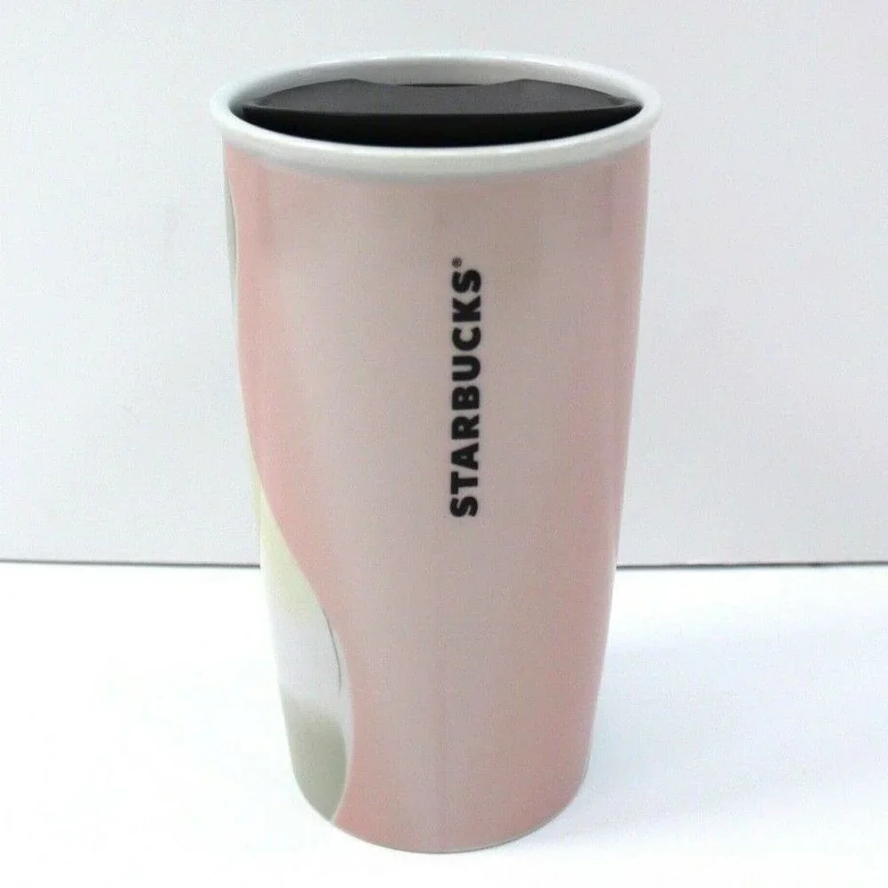 Starbucks LOS ANGELES Traveler Double Wall Ceramic Tumbler 12 oz